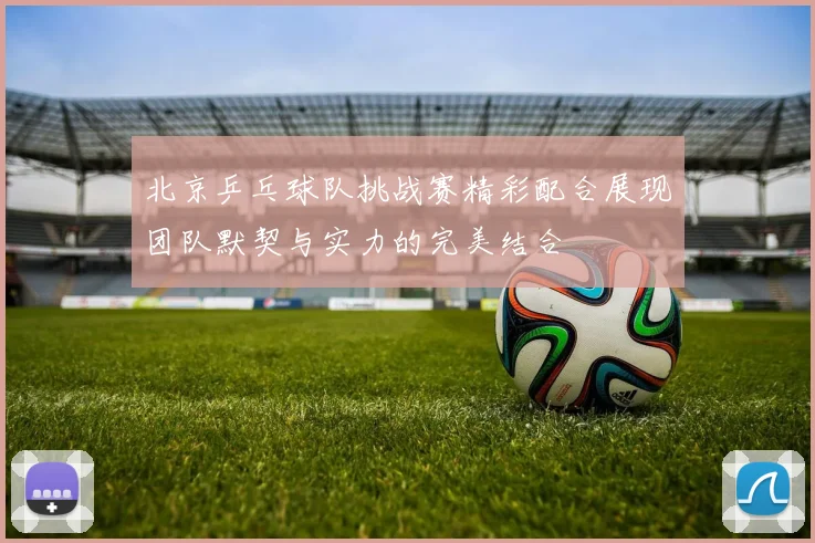 北京乒乓球队挑战赛精彩配合展现团队默契与实力的完美结合